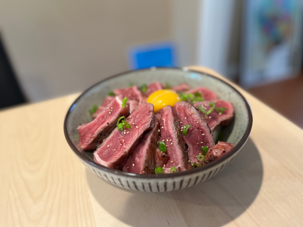 Japanese Style Steak Rice Bowl Recipe